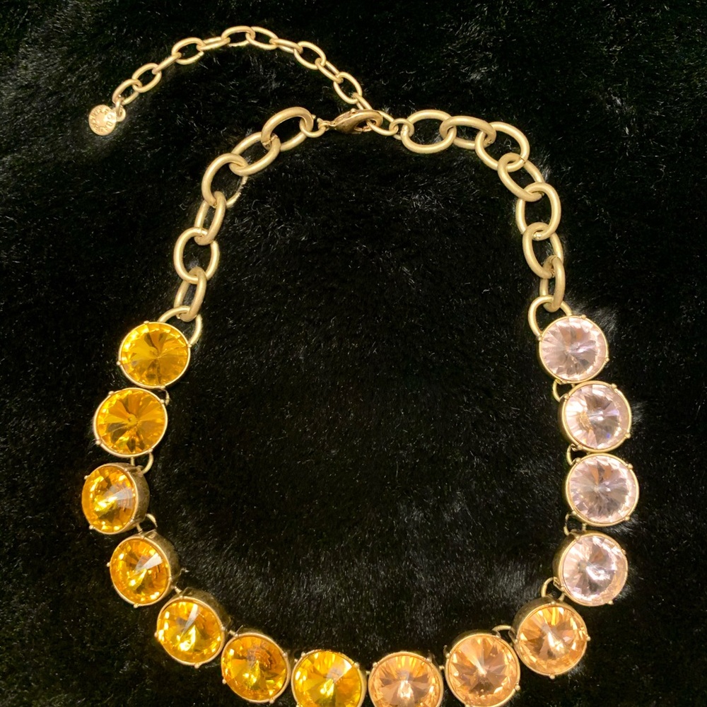 Beautiful colorful chunky diamond necklace!